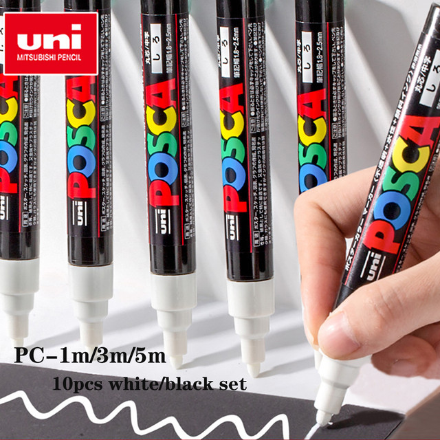 Posca Acrylic Paint Markers, Acrylic Marker White Black